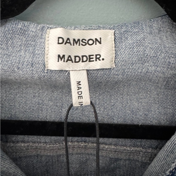 Barrel Sleeve Denim Jacket with Lace Trim - Picture 6 of 6